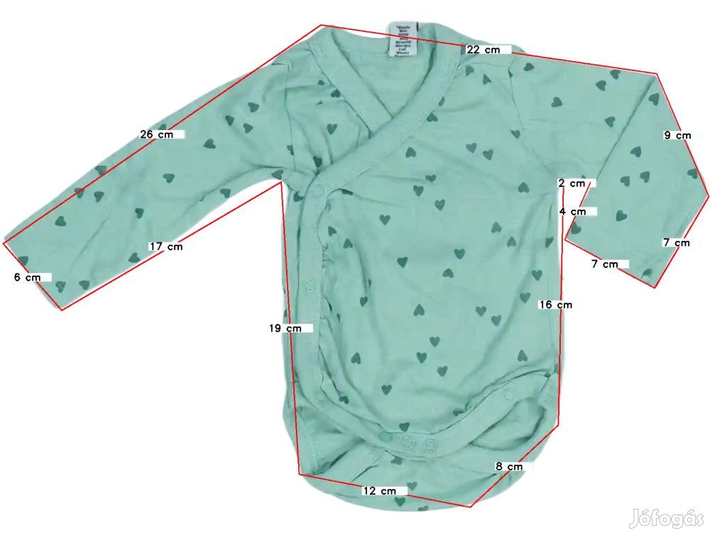 DopoDopo Új (címkés) Lány Hosszú ujjú body (Méret: 56)