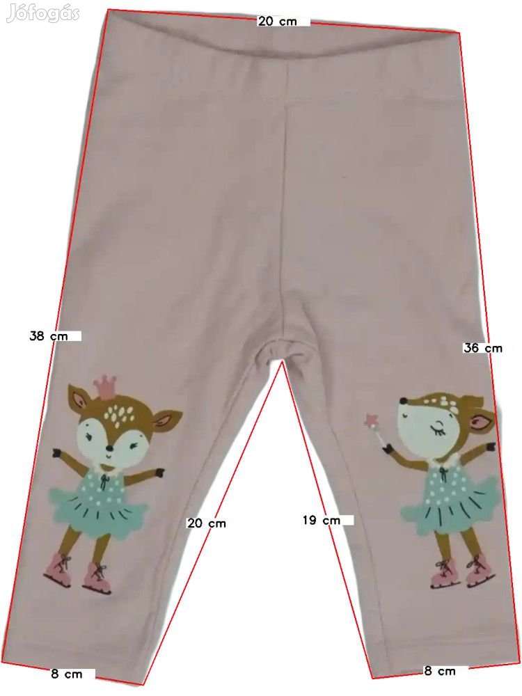 DopoDopo Új (címkés) Lány Leggings (Méret: 74)