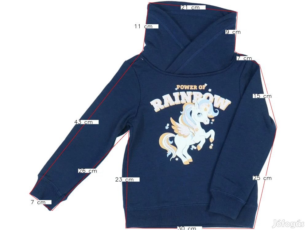 DopoDopo Új (címkés) Lány Pulóver (Méret: 110)