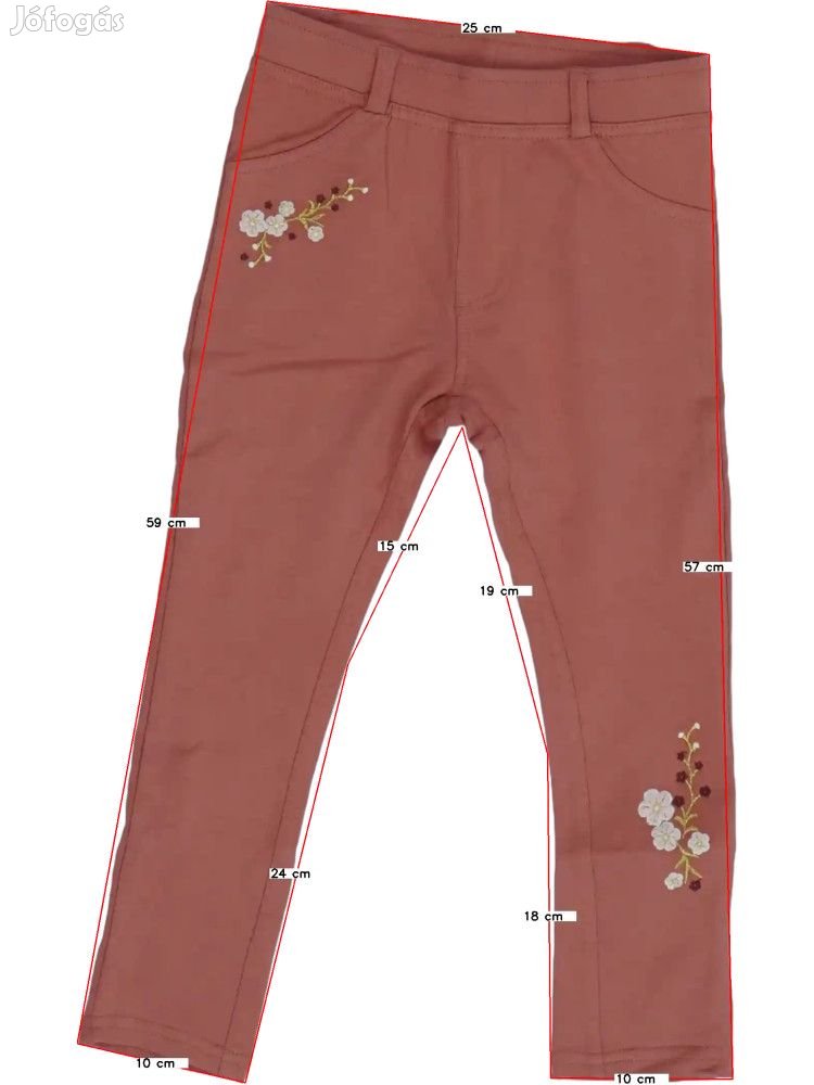 DopoDopo Új (címkés) Lány Stretch nadrág (Méret: 110)