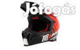 Doppler Motocross Sisak Fekete / Fehér / Piros L