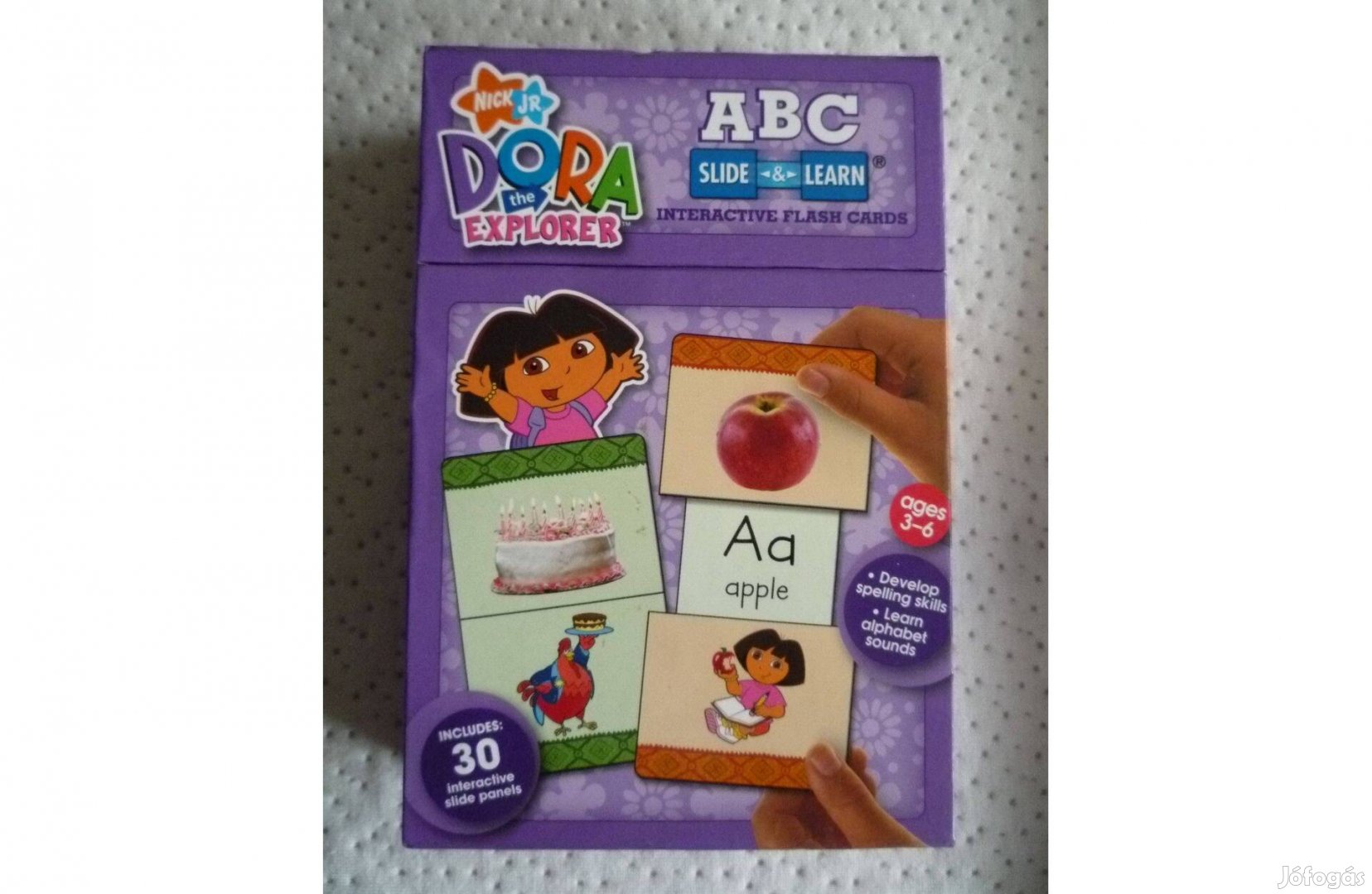 Dóra ABC interaktív nagyalakú angol nyelvű kártya csomag