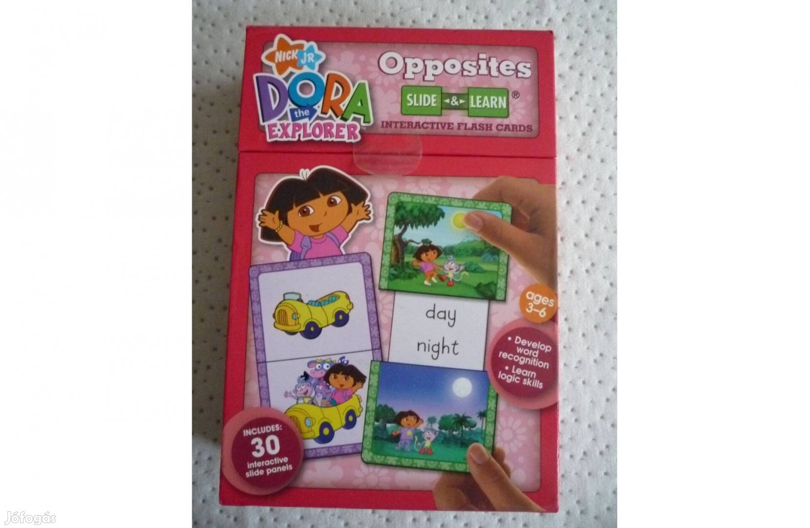 Dóra Opposites interaktív angol nyelvű nagyméretű kártyák