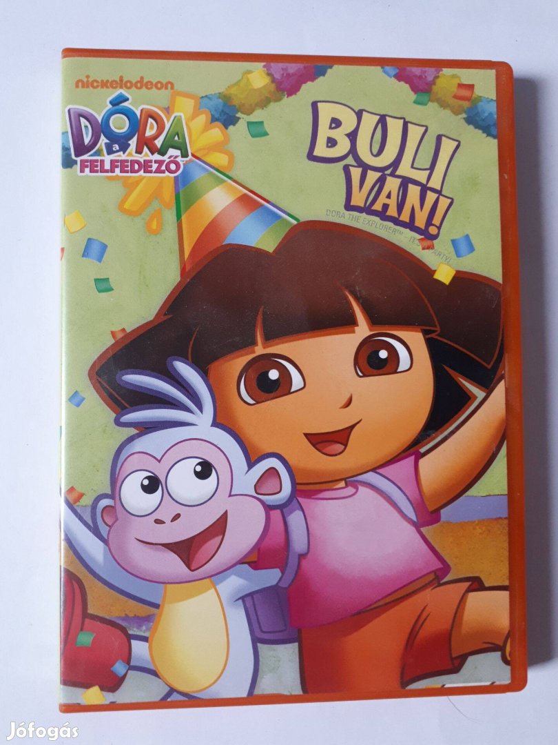 Dóra, a felfedező - Buli van! DVD gyerekeknek (posta 510 Ft)