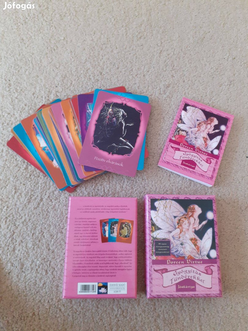 Doreen Virtue Gyógyítás tündérekkel kártya jóskártya angyal tarot orák