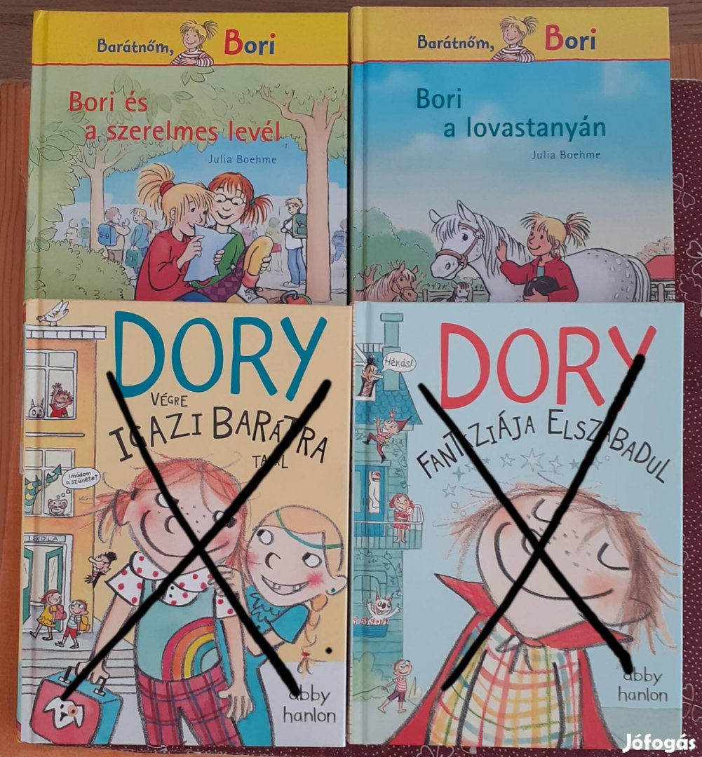 Dory és Bori könyvek