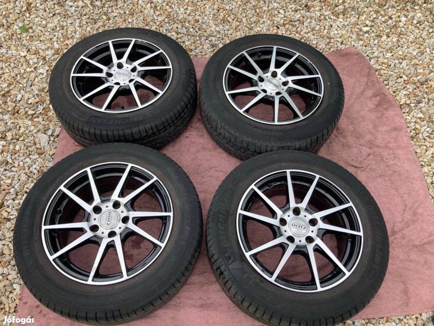 Dotz alufelni 5x112 Michelin 205/60 R16 gumikkal
