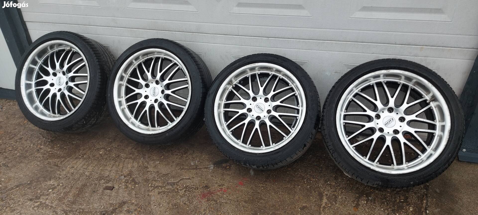 Dotz mugello 19" 5x120 8.5 9.5j alufelni szett nyárigumikkal