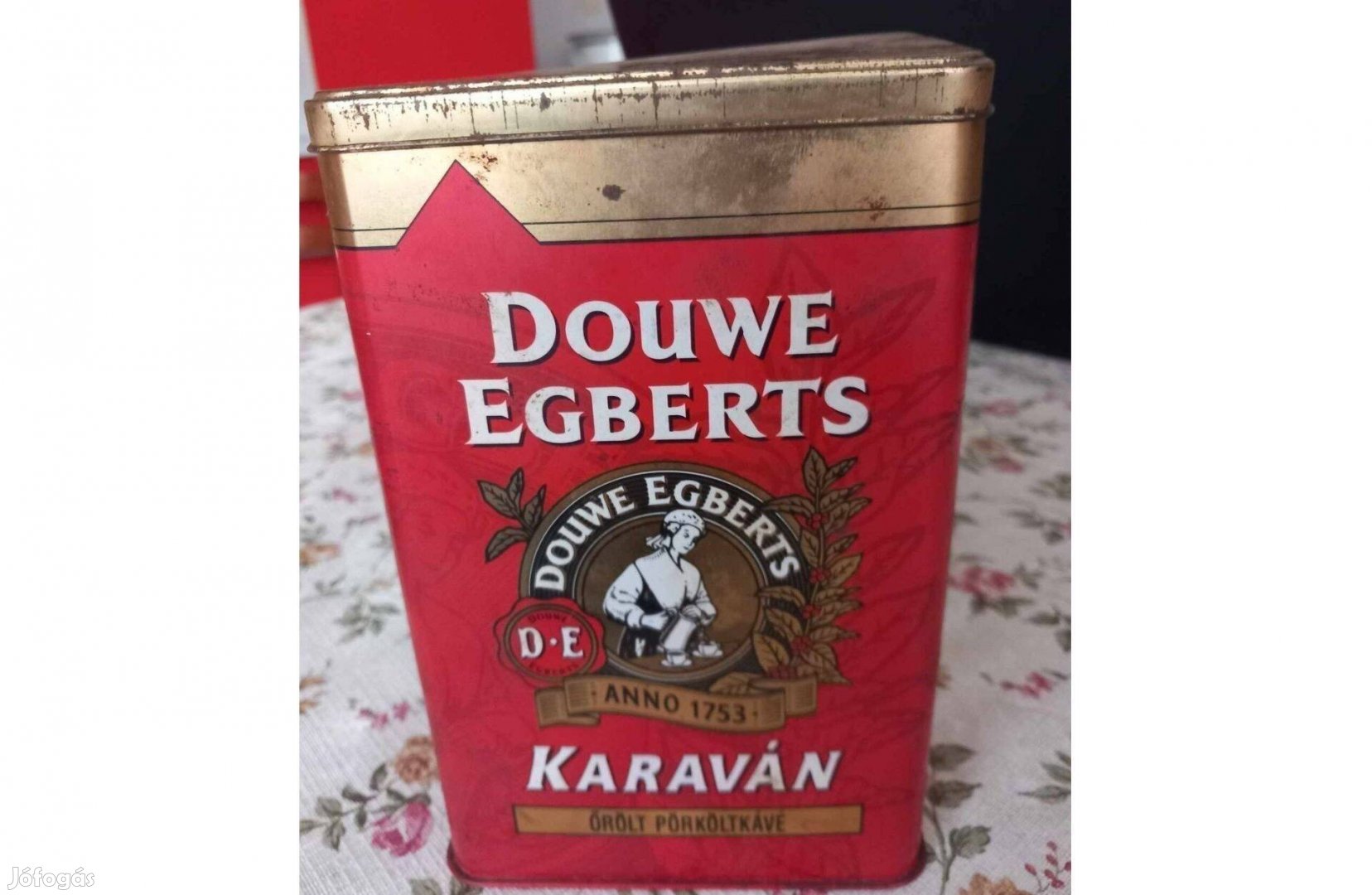 Douwe Egberts Karaván fém doboz / fémdoboz