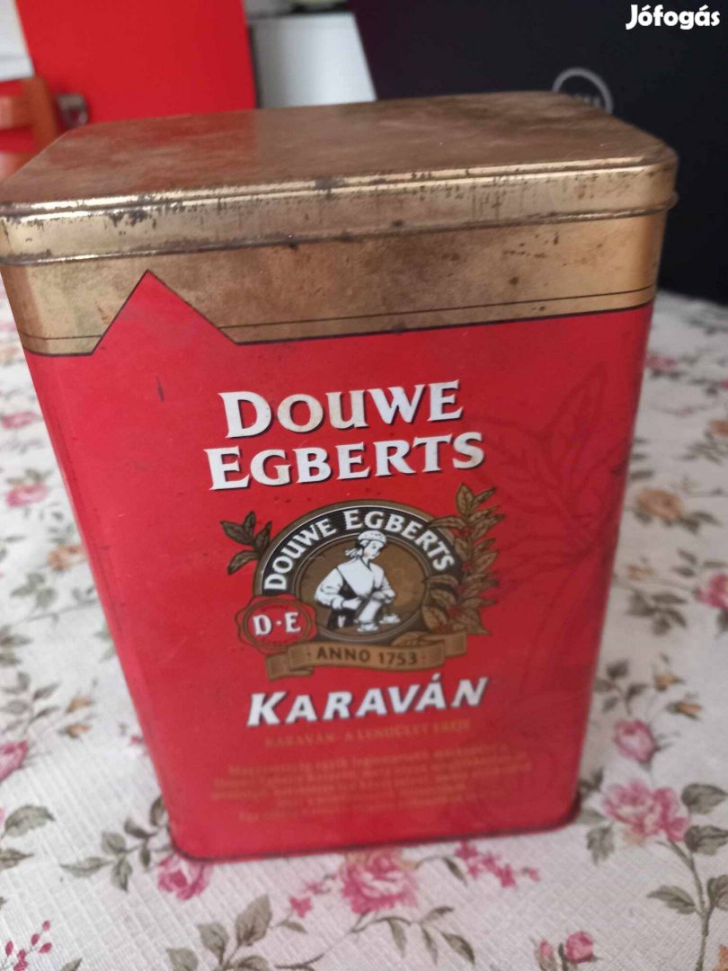 Douwe Egberts Karaván fém kávés doboz