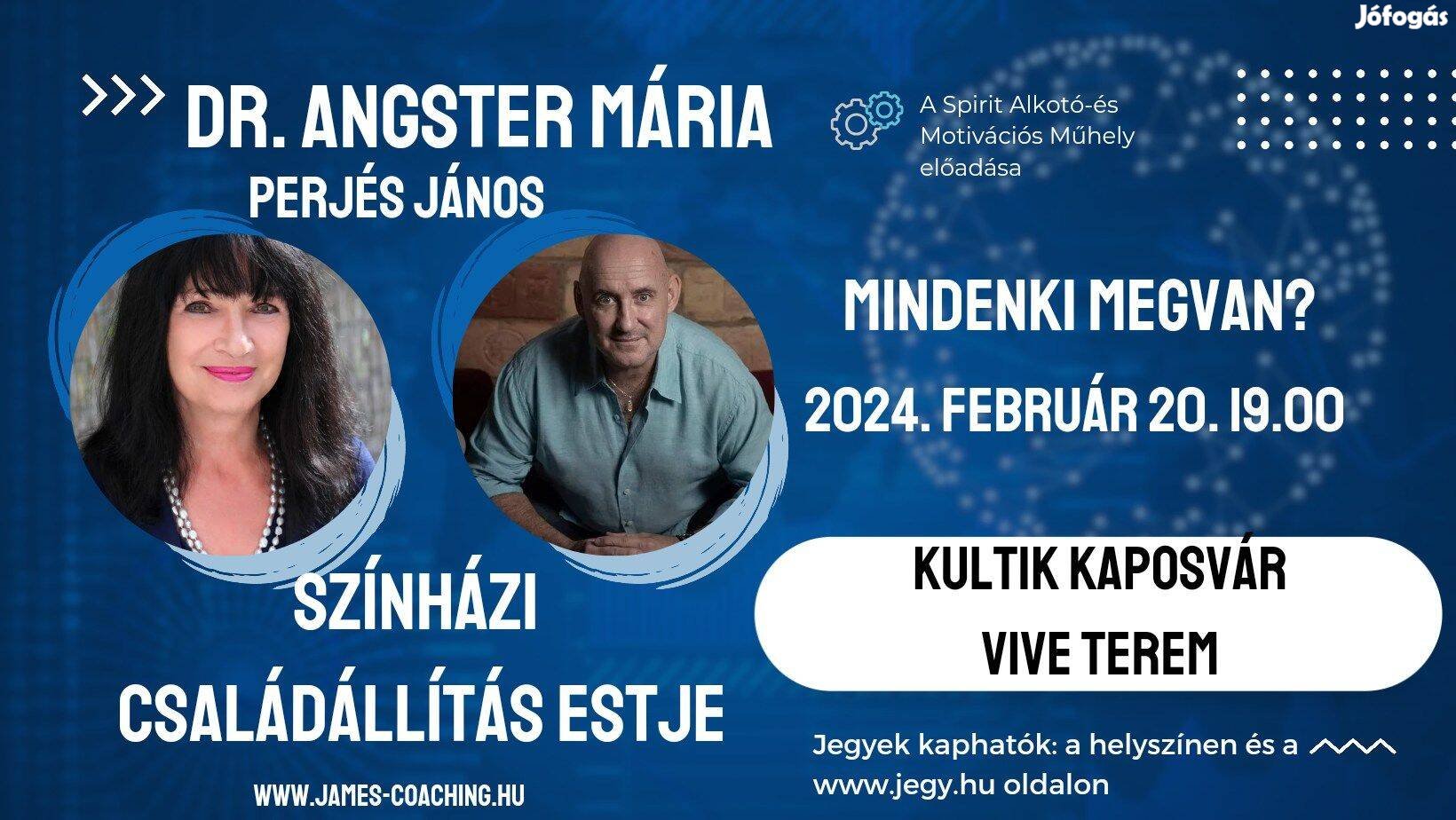 Dr Angster Mária családállító este Kaposváron - február 20