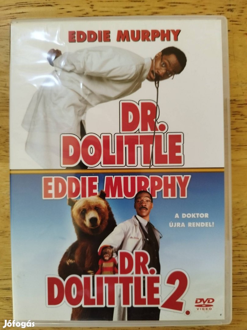 Dr Dolittle 1-2 újszerű twinpack dvd Eddie Murphy Szinkronizált 