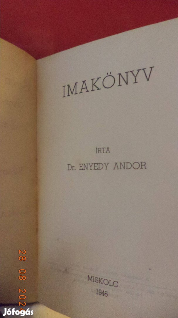 Dr Enyedy Andor : Imakönyv