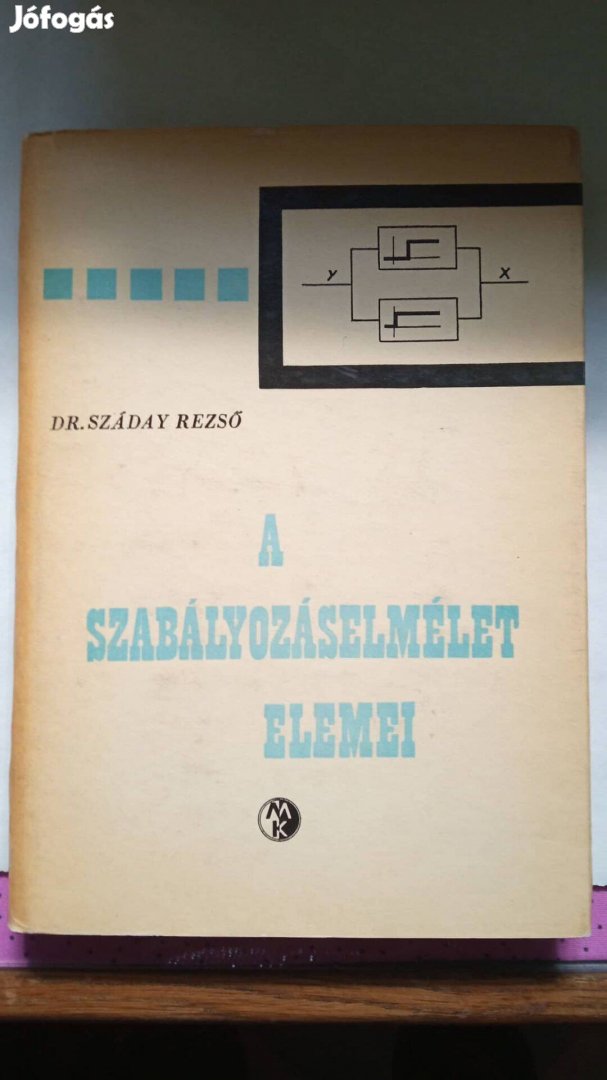 Dr.Száday Rezső A szabályozáselmélet elemei c műszaki könyv 1972. év