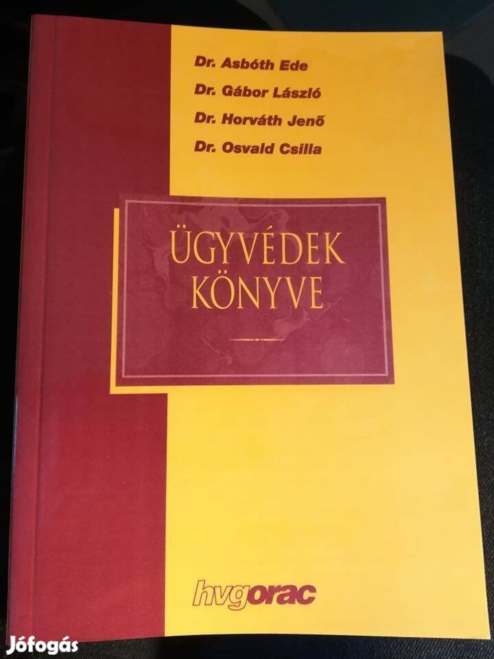 Dr. Asbóth Ede: Ügyvédek könyve 1998.év 1000 Ft