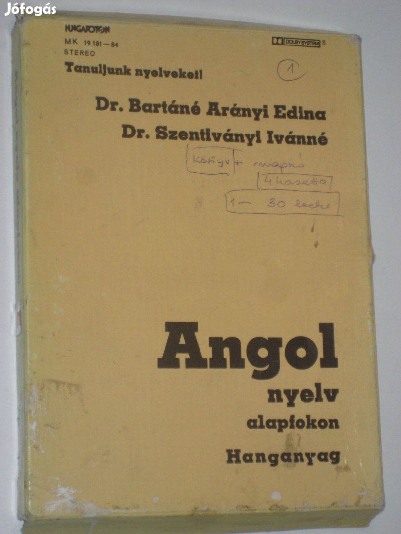 Dr. Bartáné - Dr. Szentiványi Angol nyelv alapfokon - Hanganyag (4db