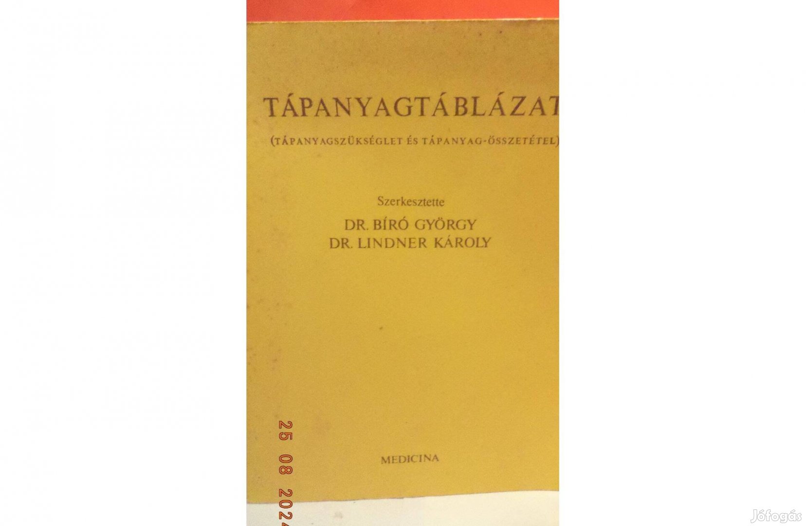 Dr. Bíró Györgty - Dr. Lindner Károly: Tápanyagtáblázat