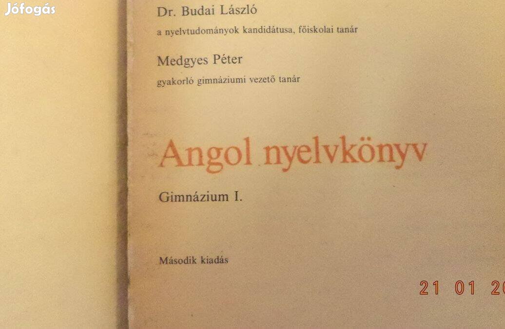 Dr. Budai László: Angol nyelvkönyv gimnázium I