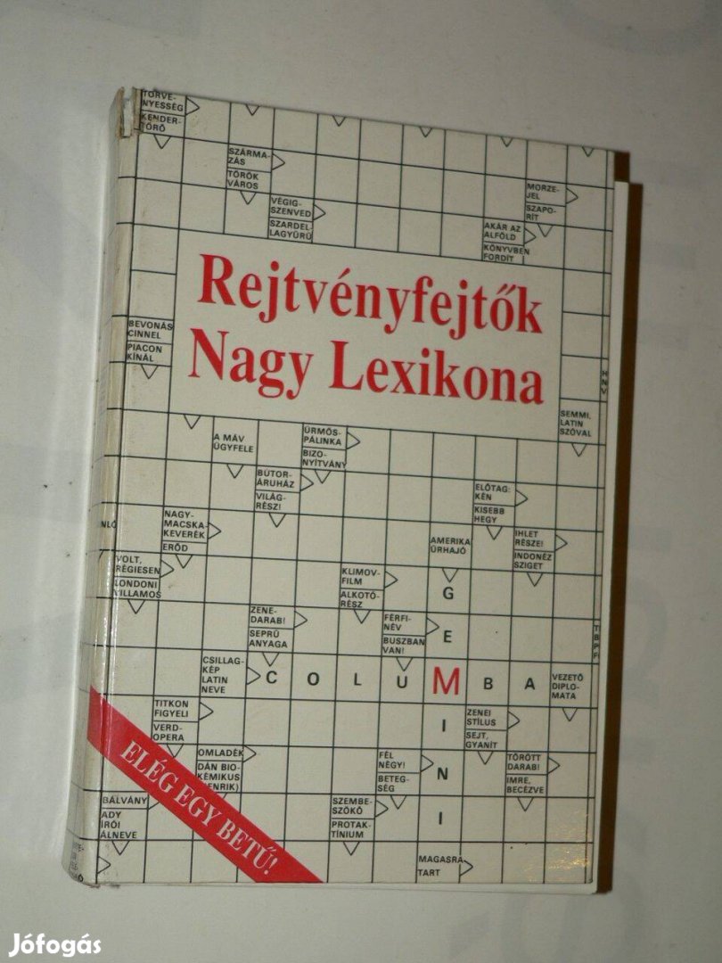 Dr. Garami László Rejtvényfejtők Nagy Lexikona I / könyv