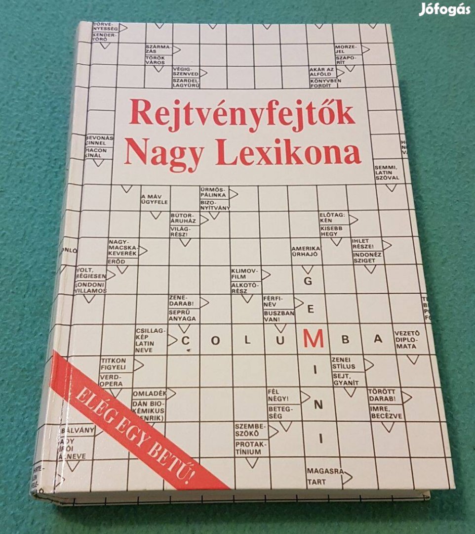 Dr. Garami László Rejtvényfejtők Nagy Lexikona 1. kötet