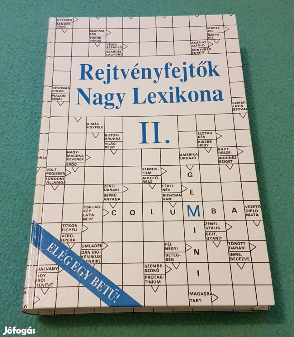 Dr. Garami László: Rejtvényfejtők Nagy Lexikona 2. kötet (könyv)