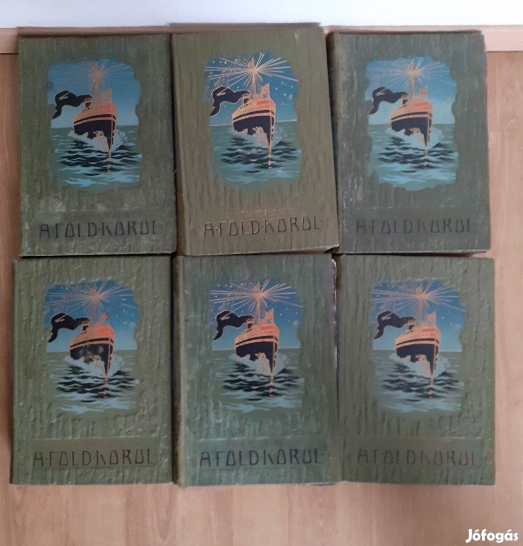 Dr. Gáspár FerencA Föld körül I-VI. hiánytalan térképekkel!