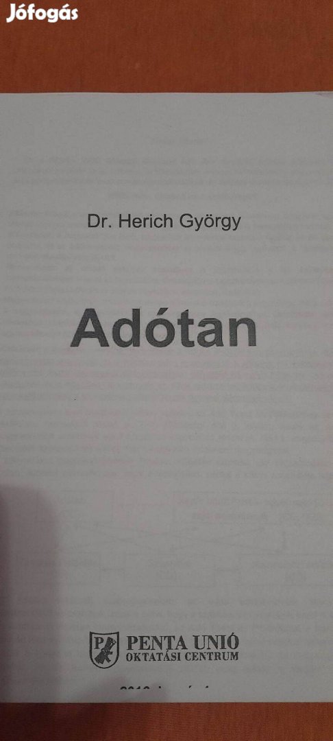 Dr. Herich György Adótan