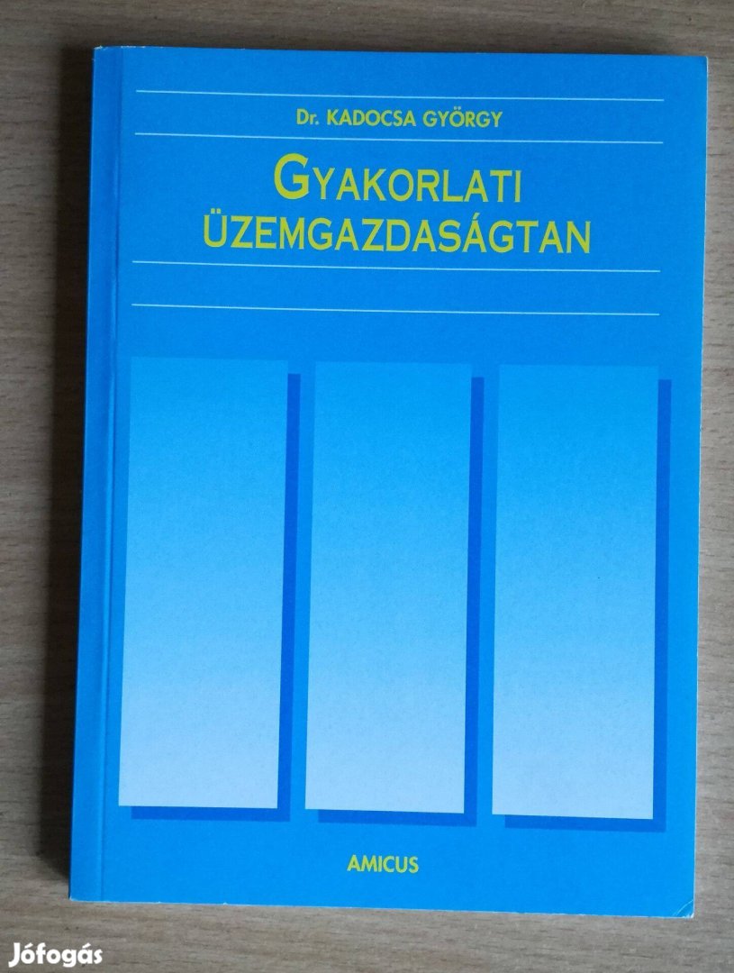 Dr. Kadocsa György: Gyakorlati üzemgazdaságtan könyv