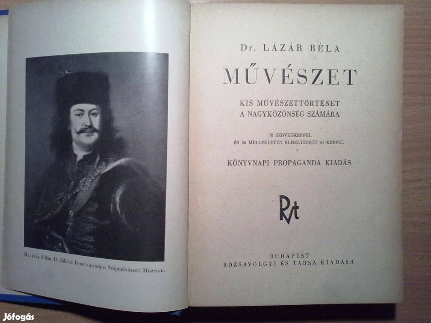 Dr. Lázár Béla: Művészet (Rózsavölgyi és Társa kiadása)