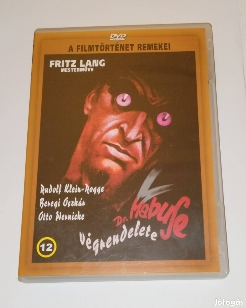 Dr. Mabuse végrendelete dvd Fritz Lang