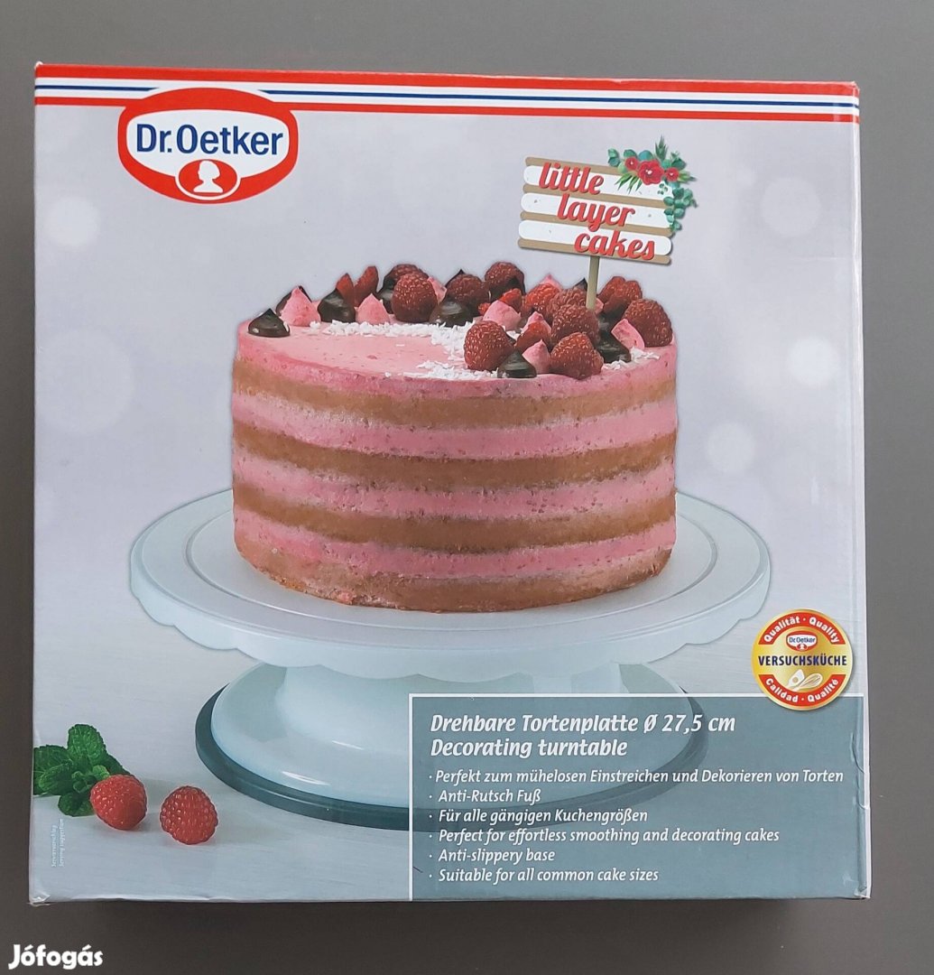 Dr. Oetker Tortaforgató, Torta tál, új