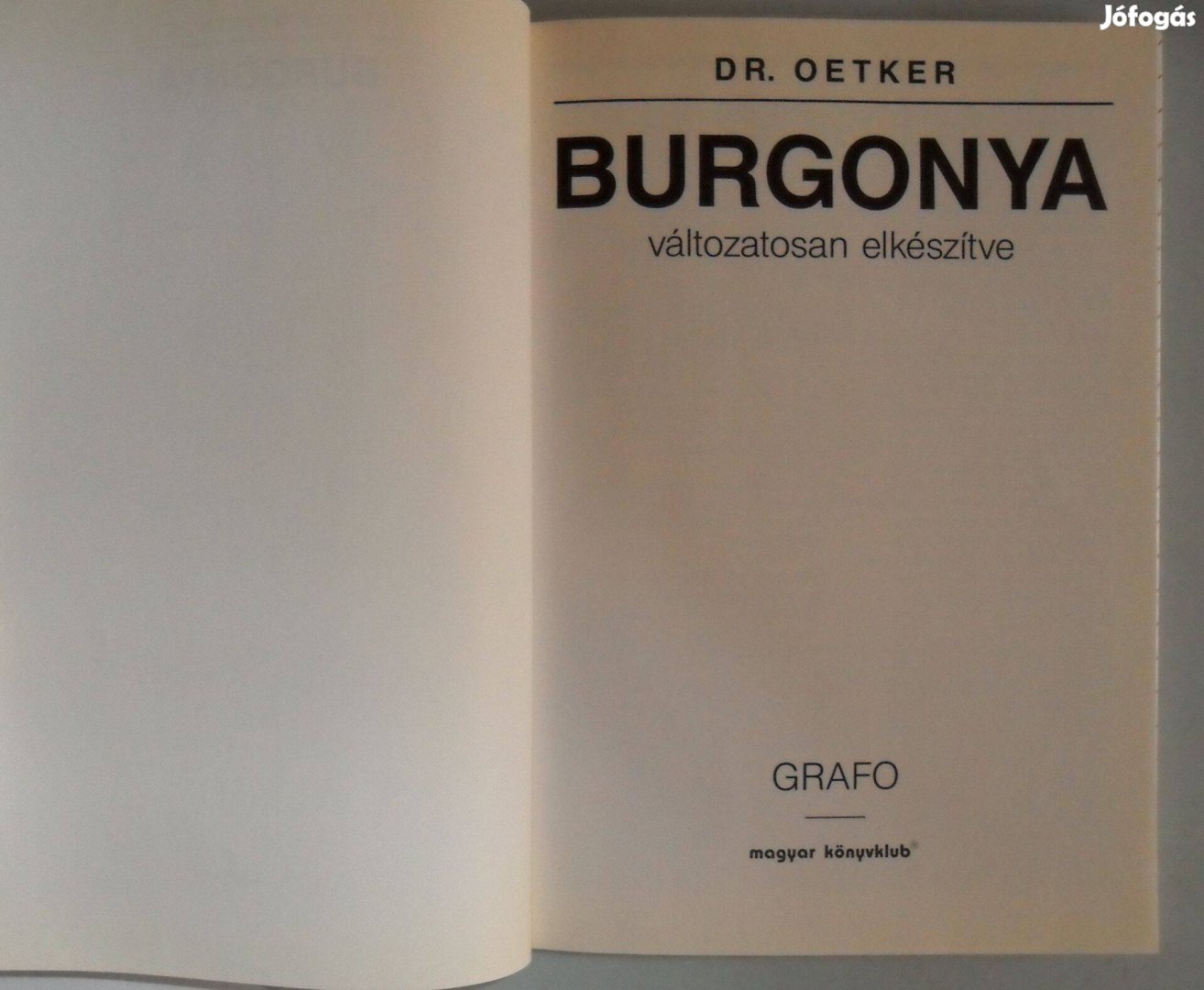 Dr. Oetker- Burgonya változatosan elkészítve