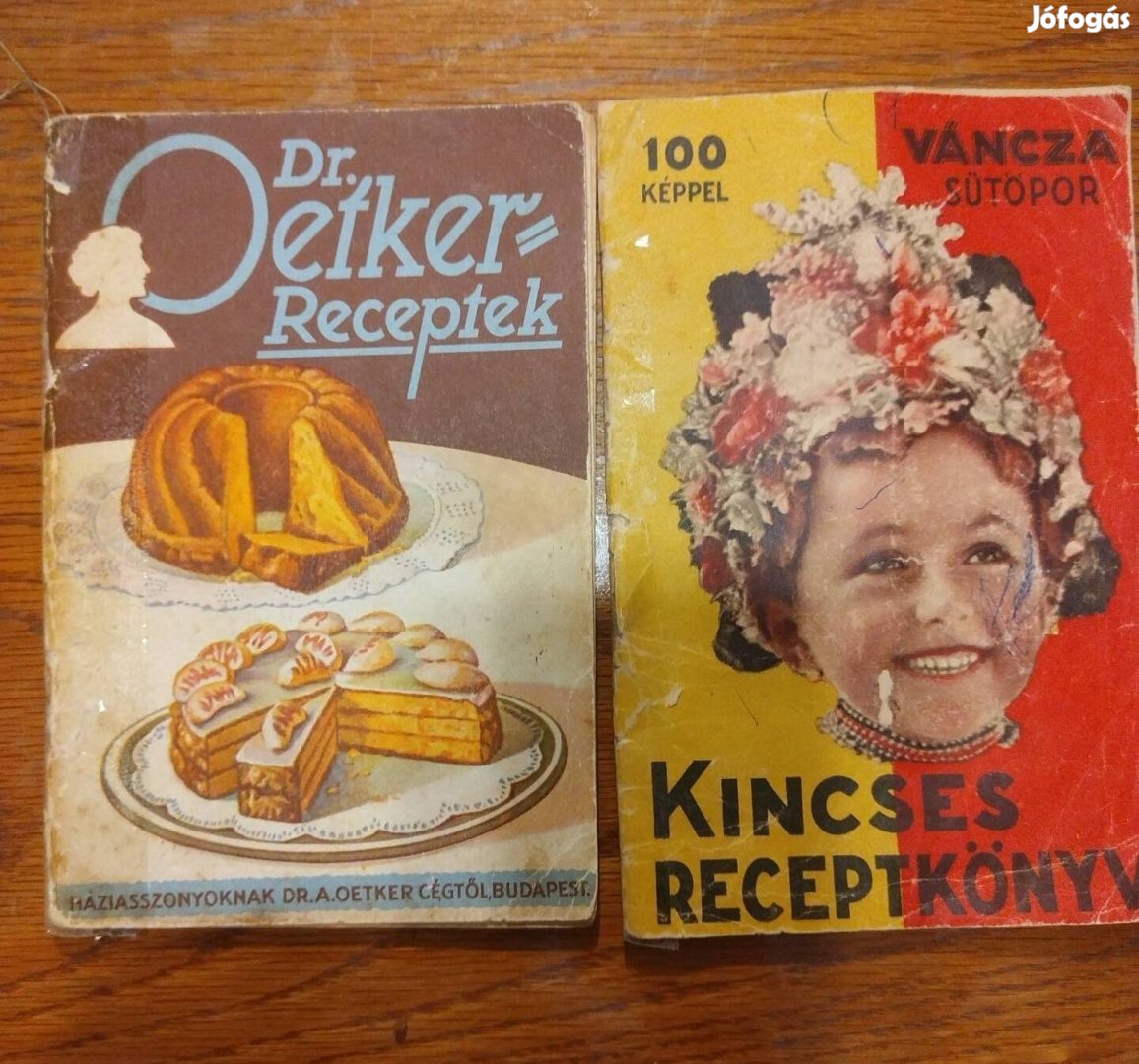 Dr. Oetker és Váncza retro szakácskönyv, receptek