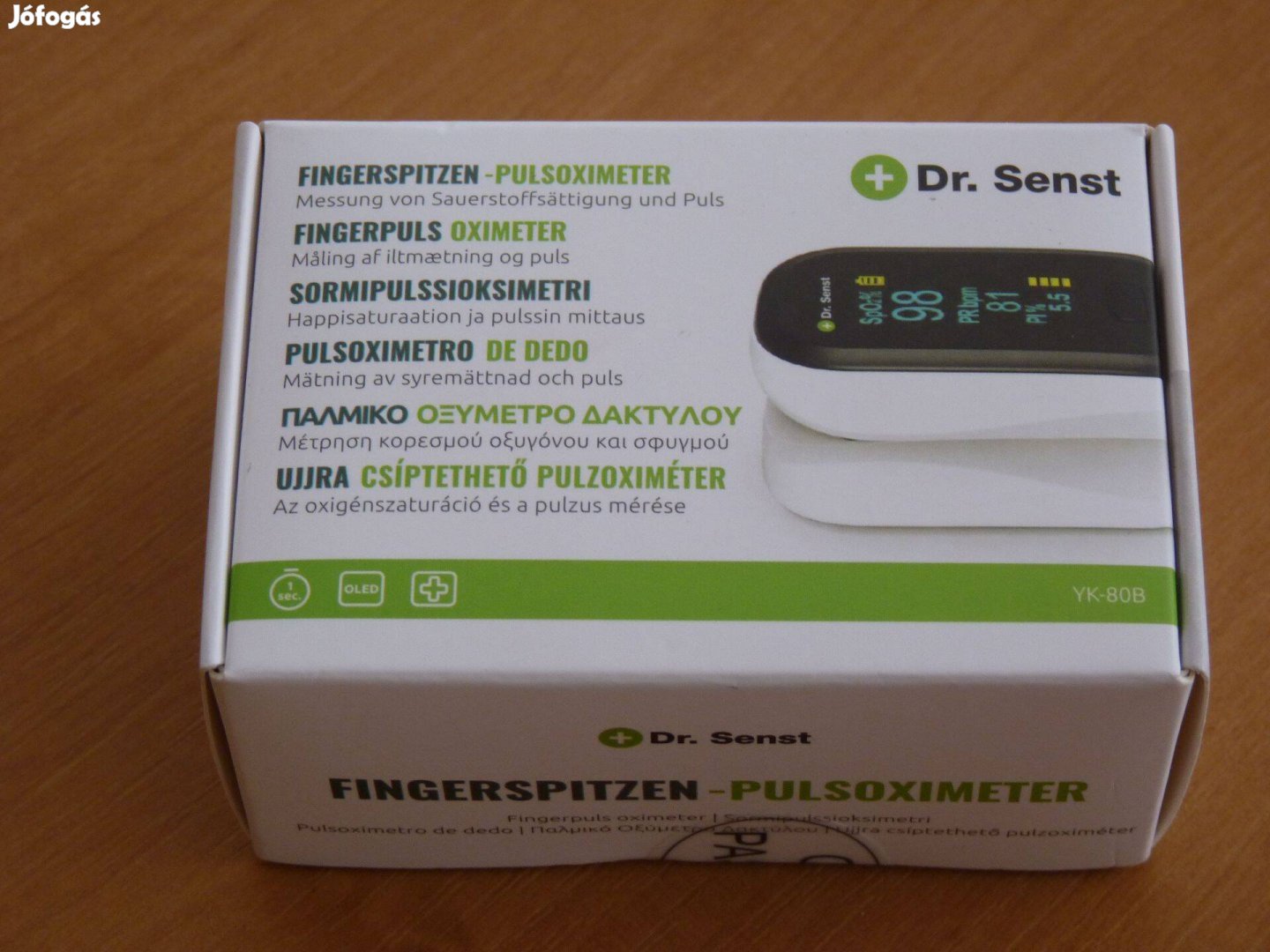 Dr. Senst YK-80B ujjra csiptethető Pulzoximéter (új, bontatlan)