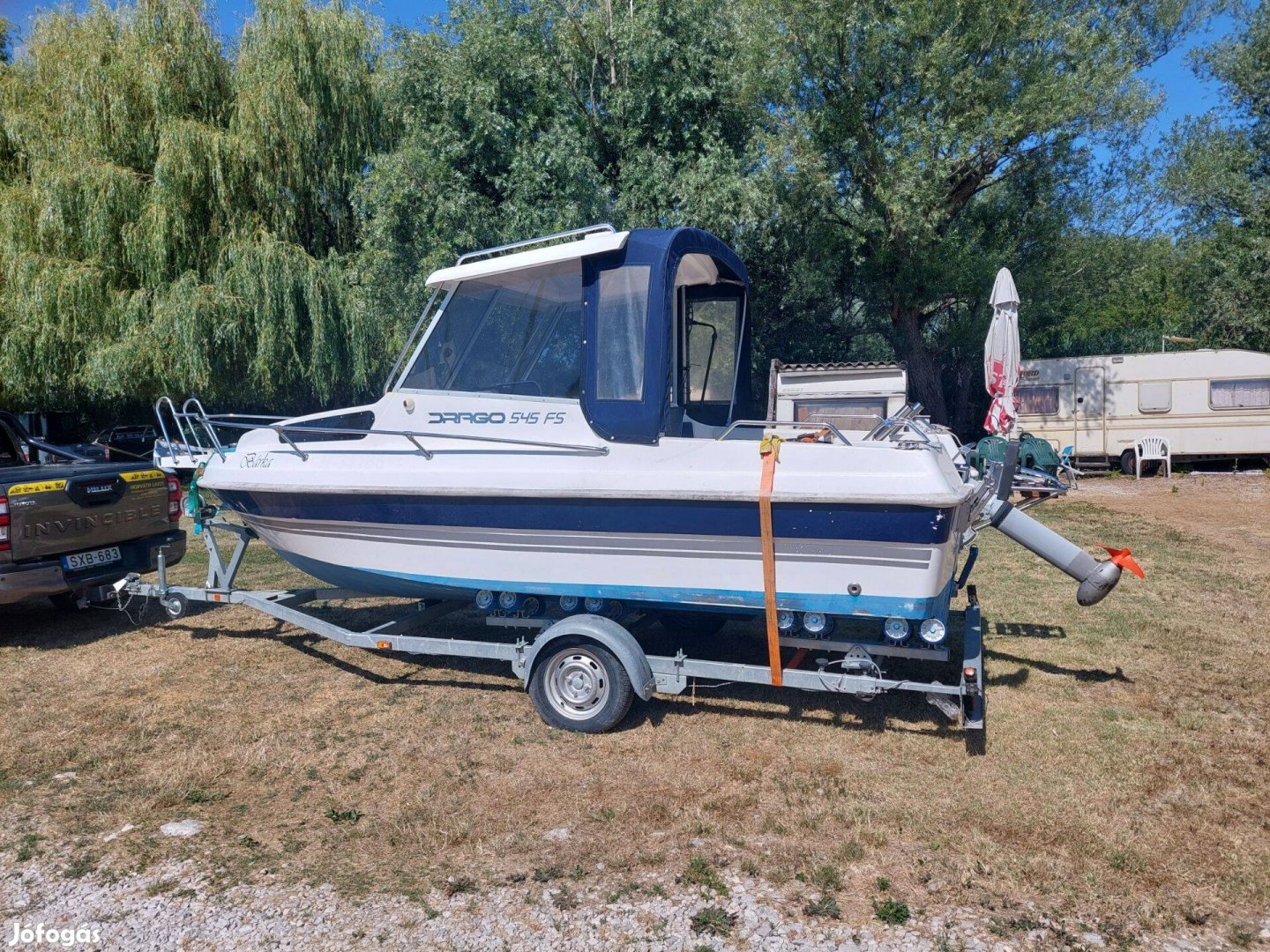 Drago 545-FS típusú elektromos horgászhajó