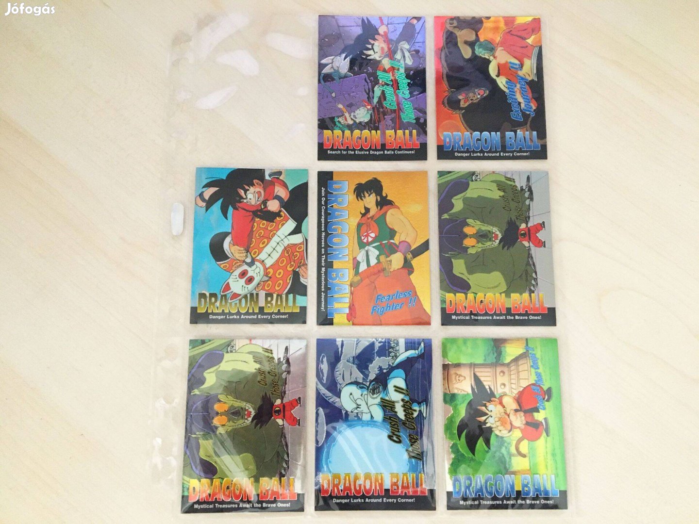 Dragon Ball Chromium lapok / kártyák - 8 darab - Újszerű