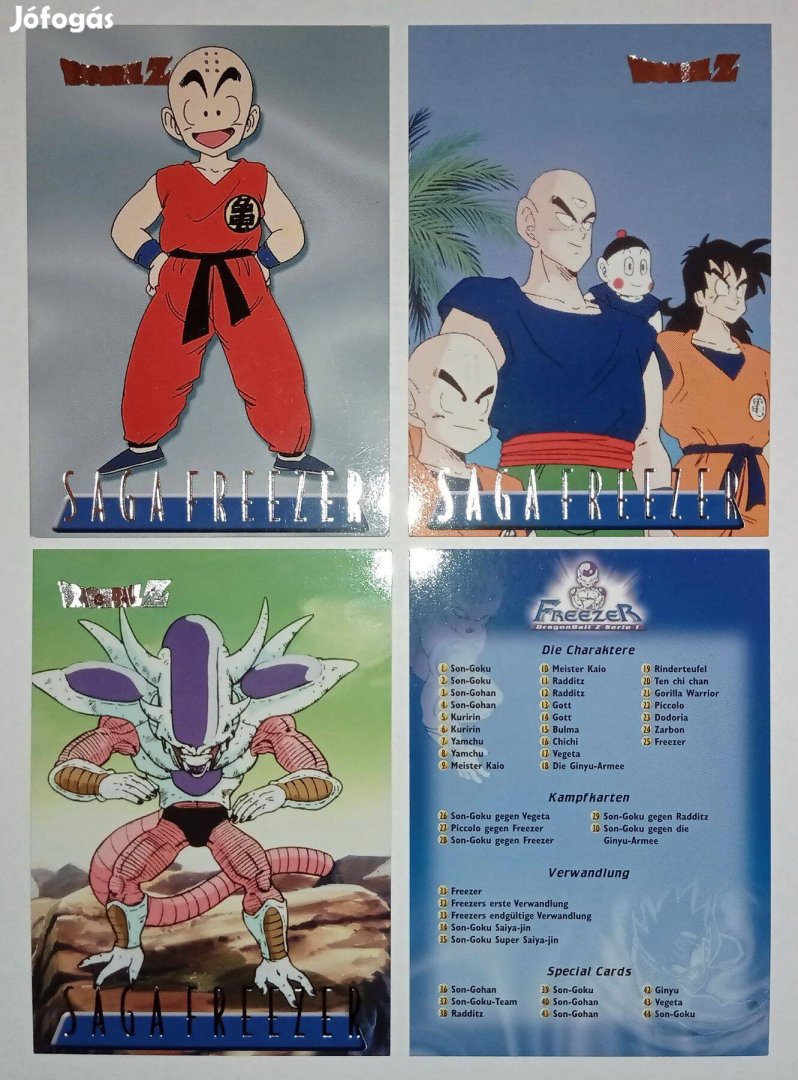 Dragon Ball Z Saga Freezer kártyák (Panini)