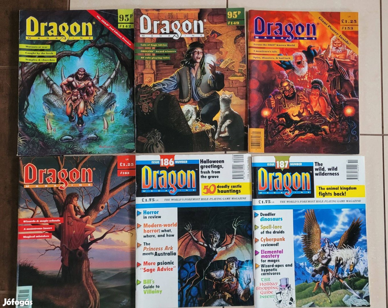 Dragon Magazine UK 15 lapszám D&D, Forgotten Realms Dungeons&Dragons