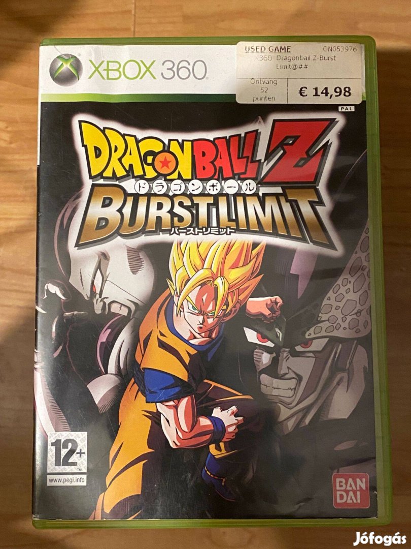 Dragon ball Z burst limit xbox 360 játék