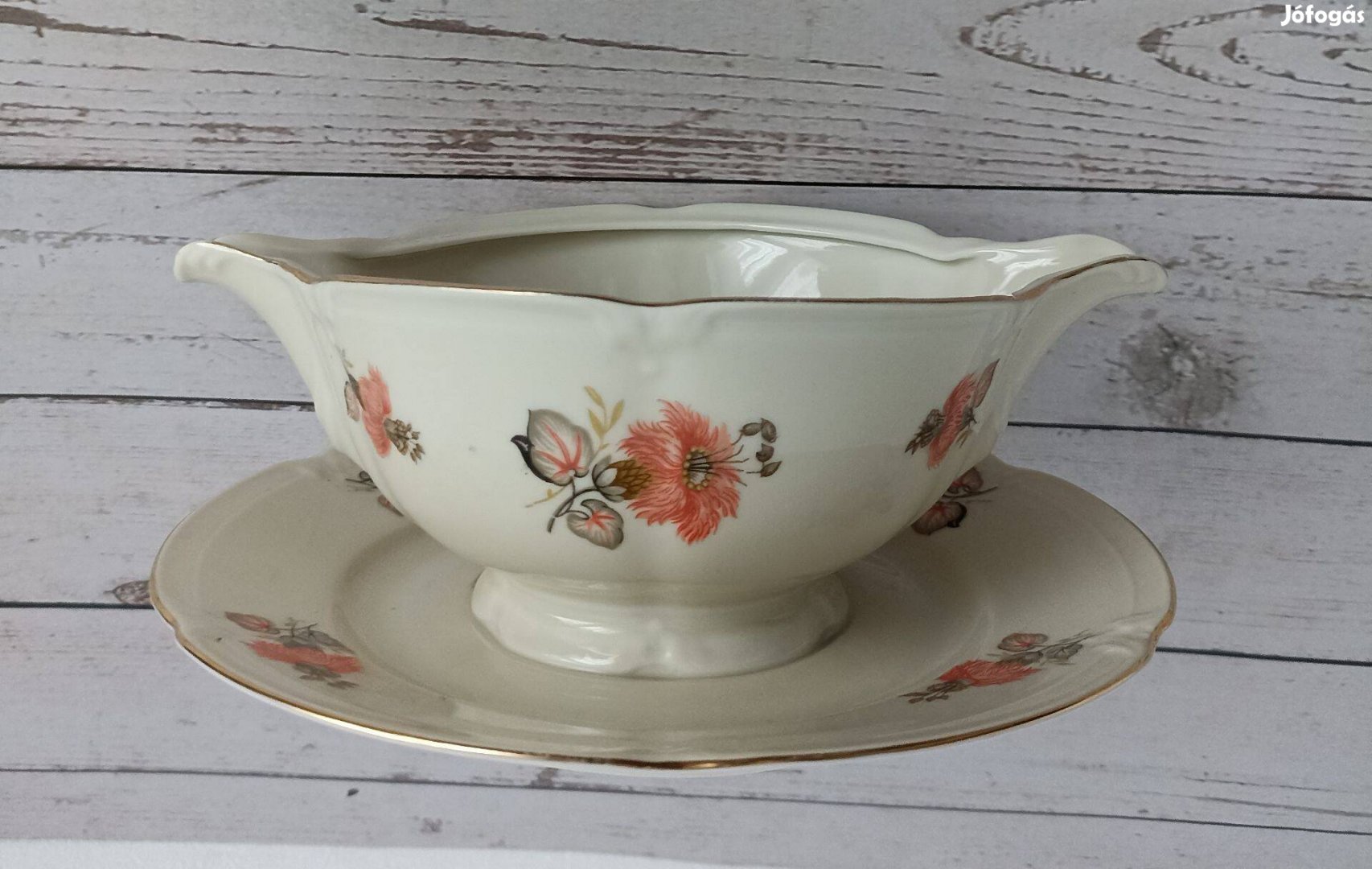 Drasche porcelán talpas szószos tál!