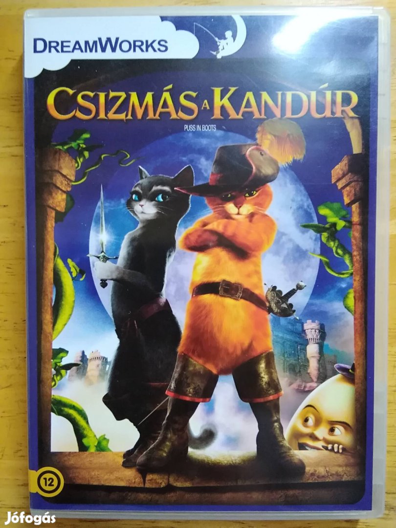 Dreamworks - Csizmás a kandúr újszerű dvd 