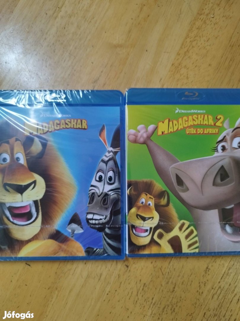 Dreamworks - Madagaszkár 1-2 blu-ray Új 