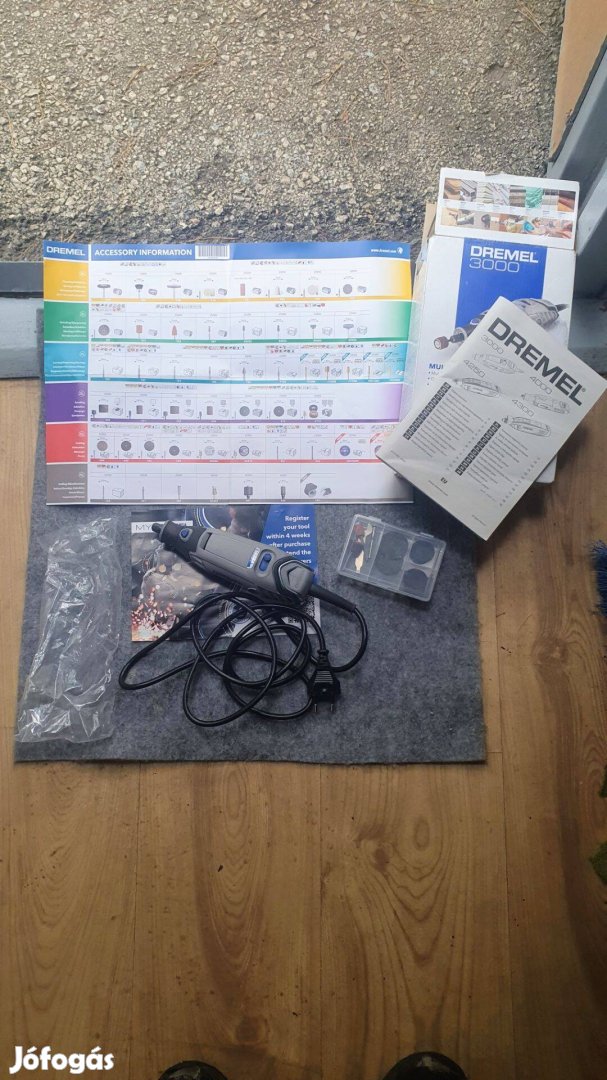 Dremel 3000 multigép egyenescsiszoló gravirozó + tartozék készlet
