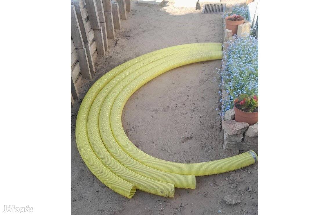 Dréncső 100-as nem perforált 4x340cm