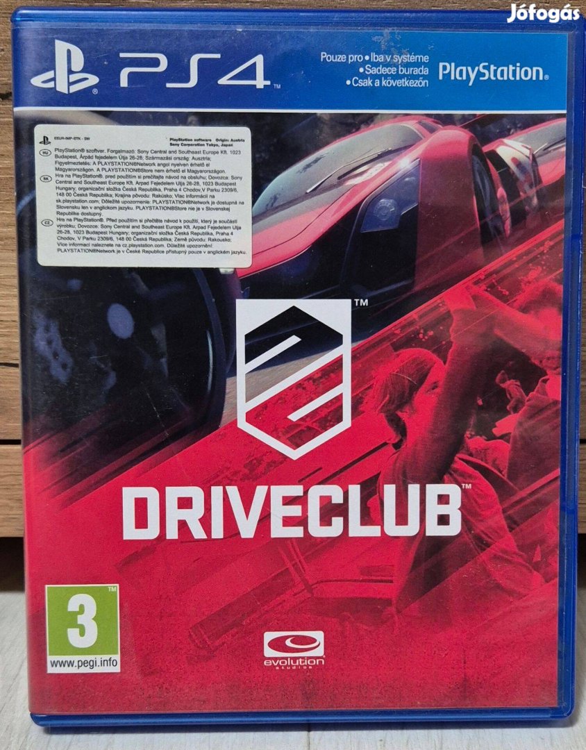 Drive Club lemezes PS4 játék