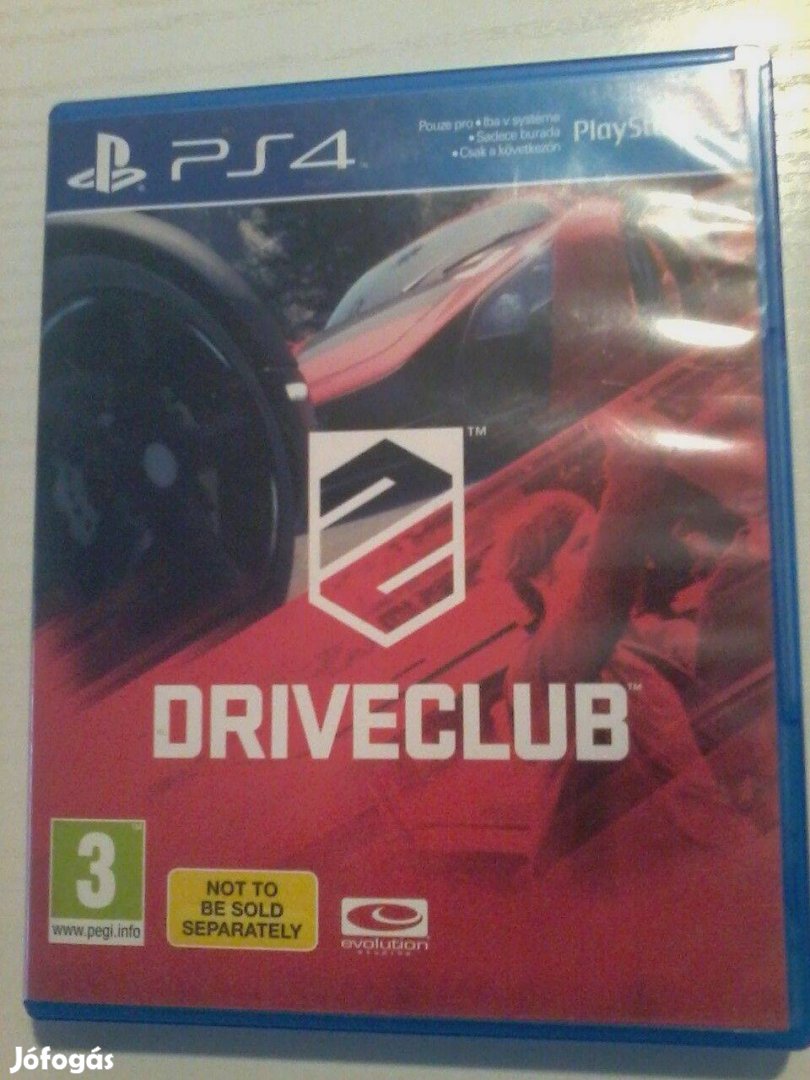 Driveclub PS 4 játék eladó.(nem postázom)