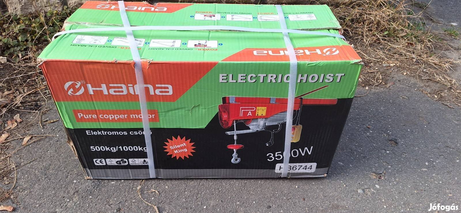 Drótköteles elektromos csörlő 500/1000kg