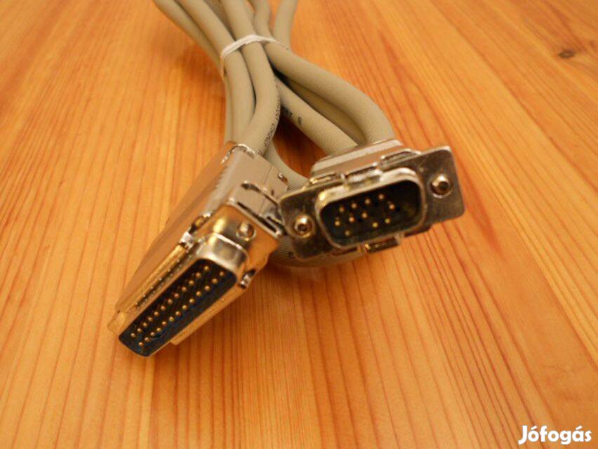 Dsub 25pin - Dsub 15pin kábel 1,8m