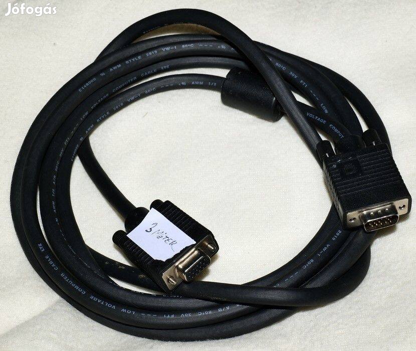 Dsub vga monitor hosszabbító 3 méter