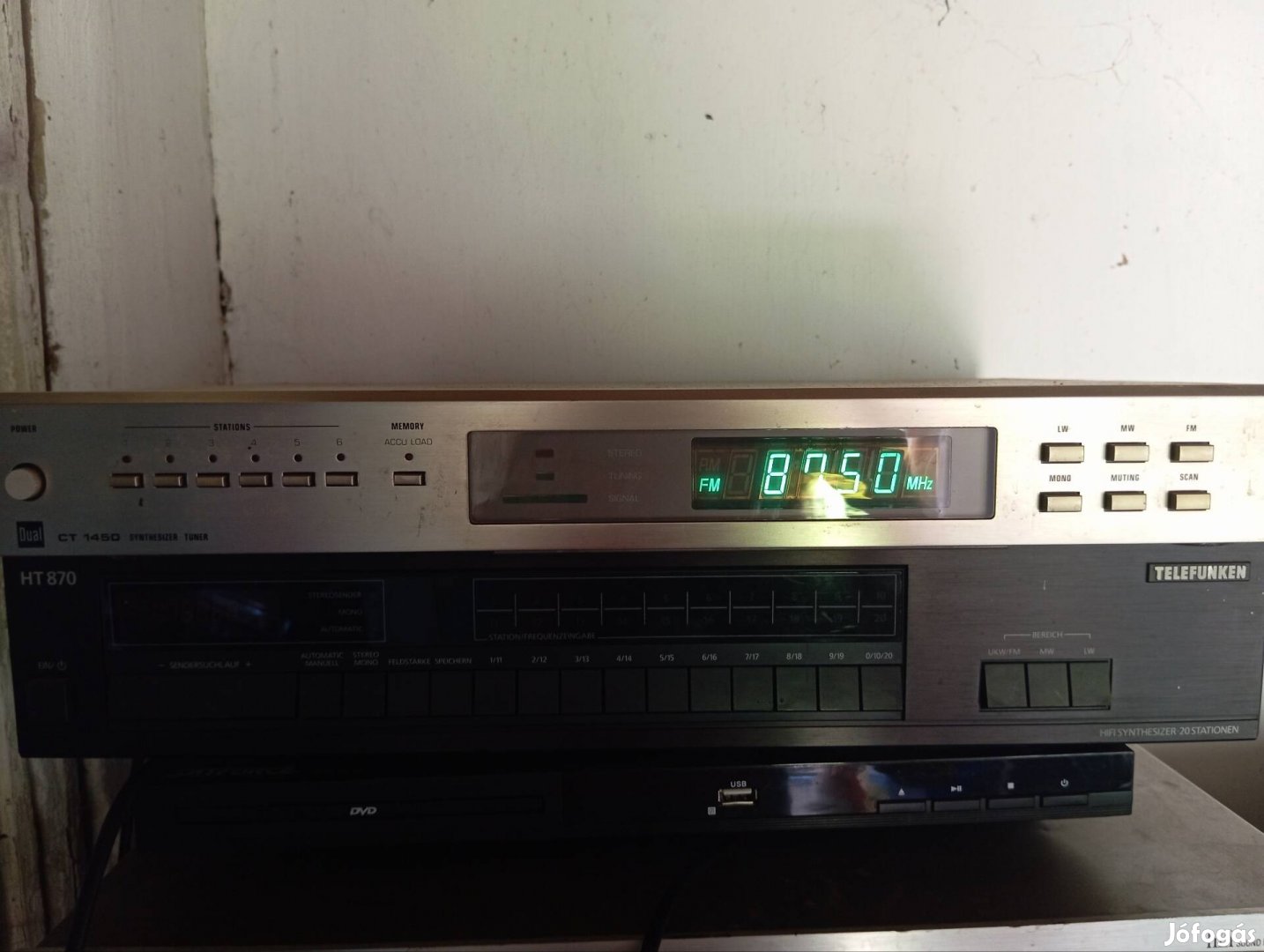 Dual CT 1450 AM/FM Tuner Rádiótuner Futárral 